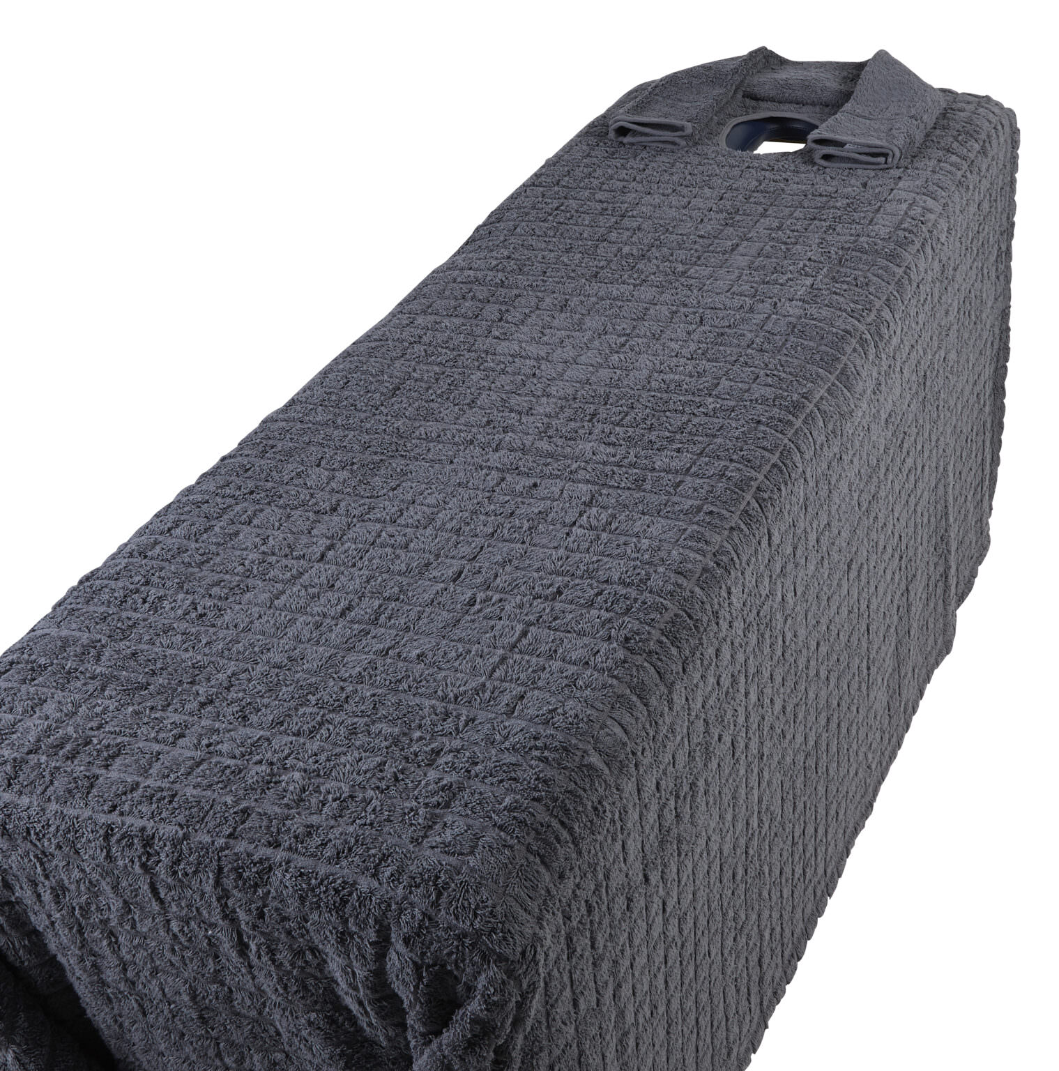 EcoKnit Spa Couch Cover with Head Hole 200 x 240cm Charcoal | Hartdean Ltd