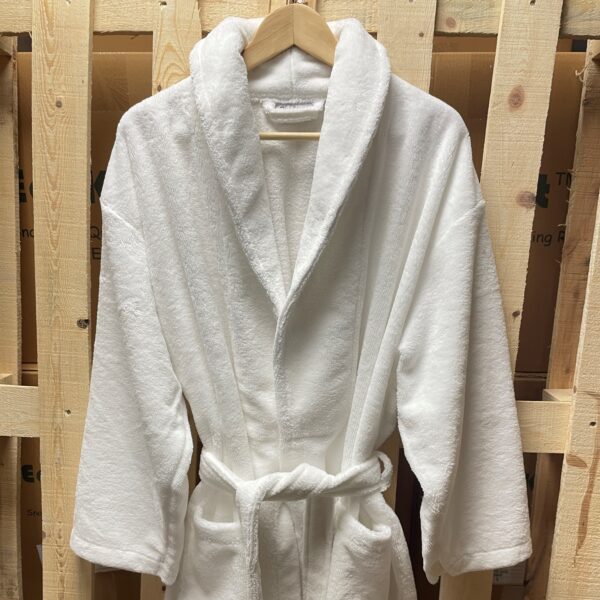 Duo Touch Classic Robe - White - Image 3