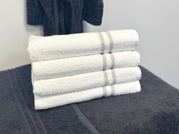 Leisure Bath Towel 2 Grey Stripe