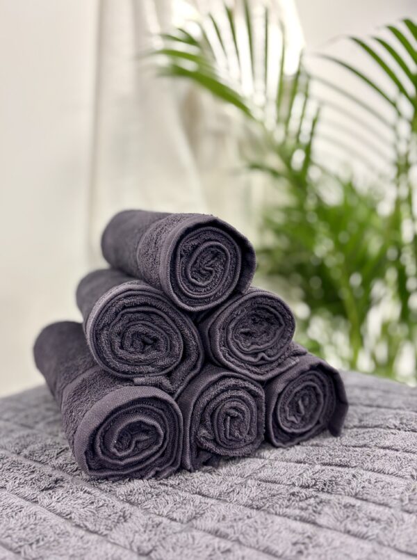 Hair Towel 50 x 85cm, BLACK, VAT Dyed